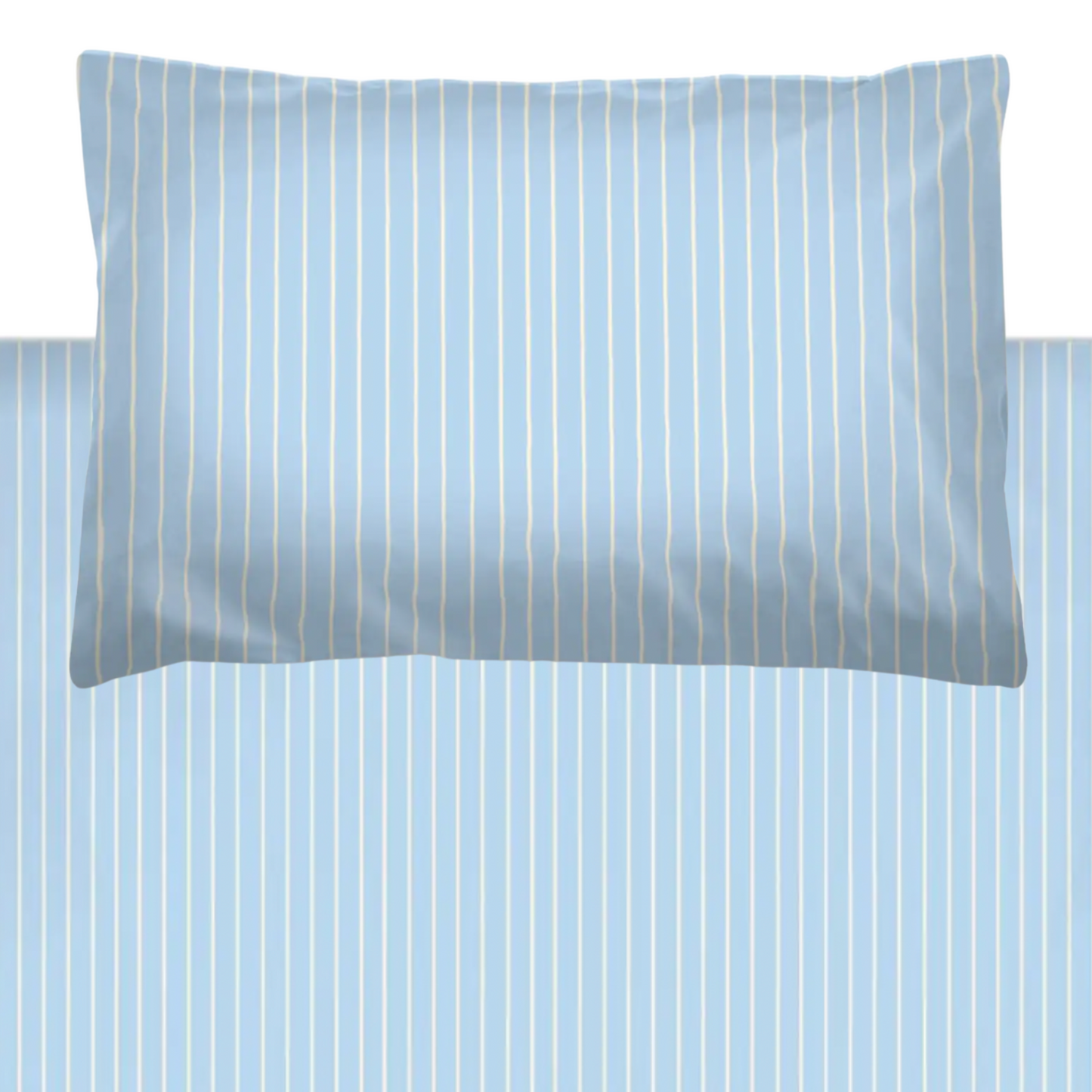 Baby Blue Pinstripe Duvet