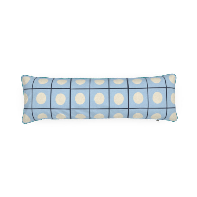 Circle Grid Bolster Pillow