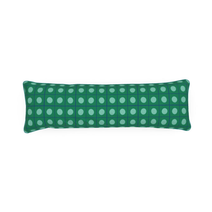 Circle Grid Bolster Pillow