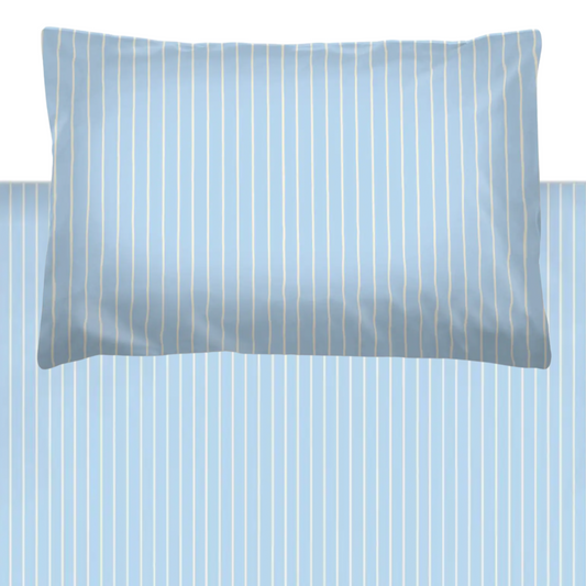 Baby Blue Pinstripe Duvet