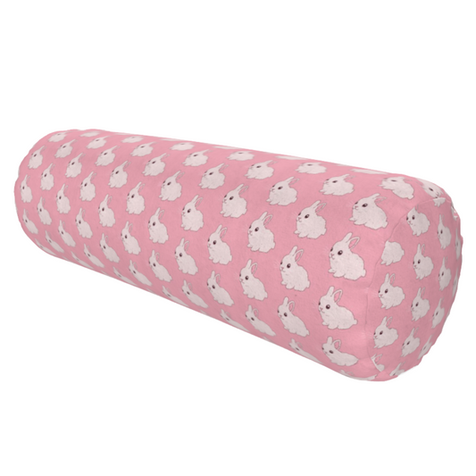 Bunny Large Round Bolster Pillow