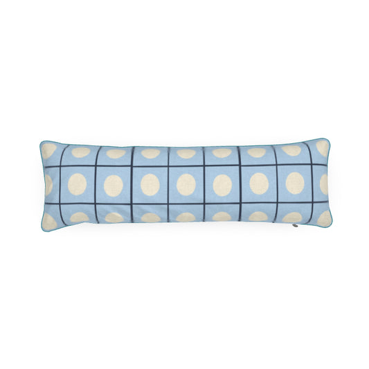 Circle Grid Bolster Pillow