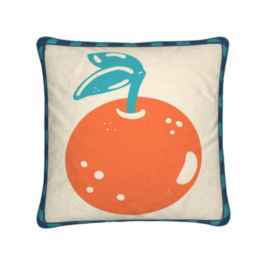 Orange Tile Pillow