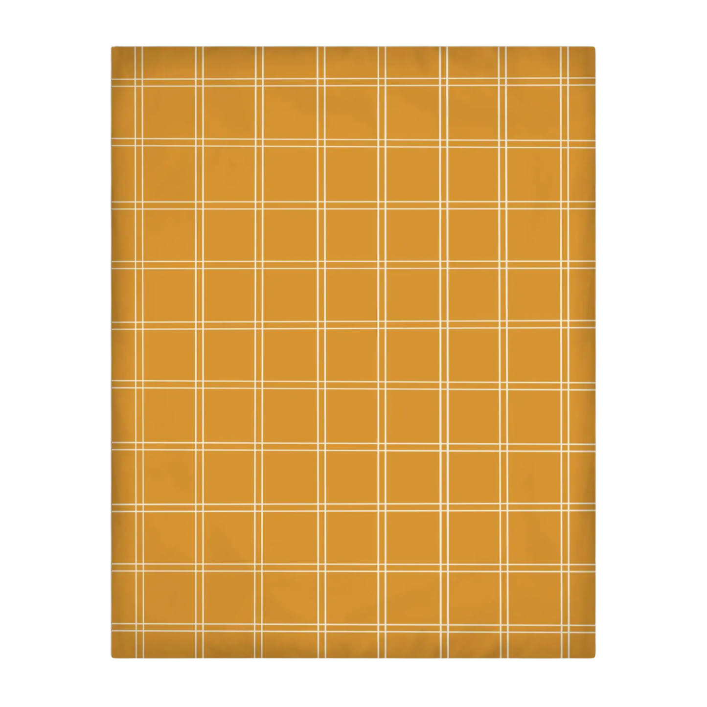 Classic Grid Duvet- Goldenrod