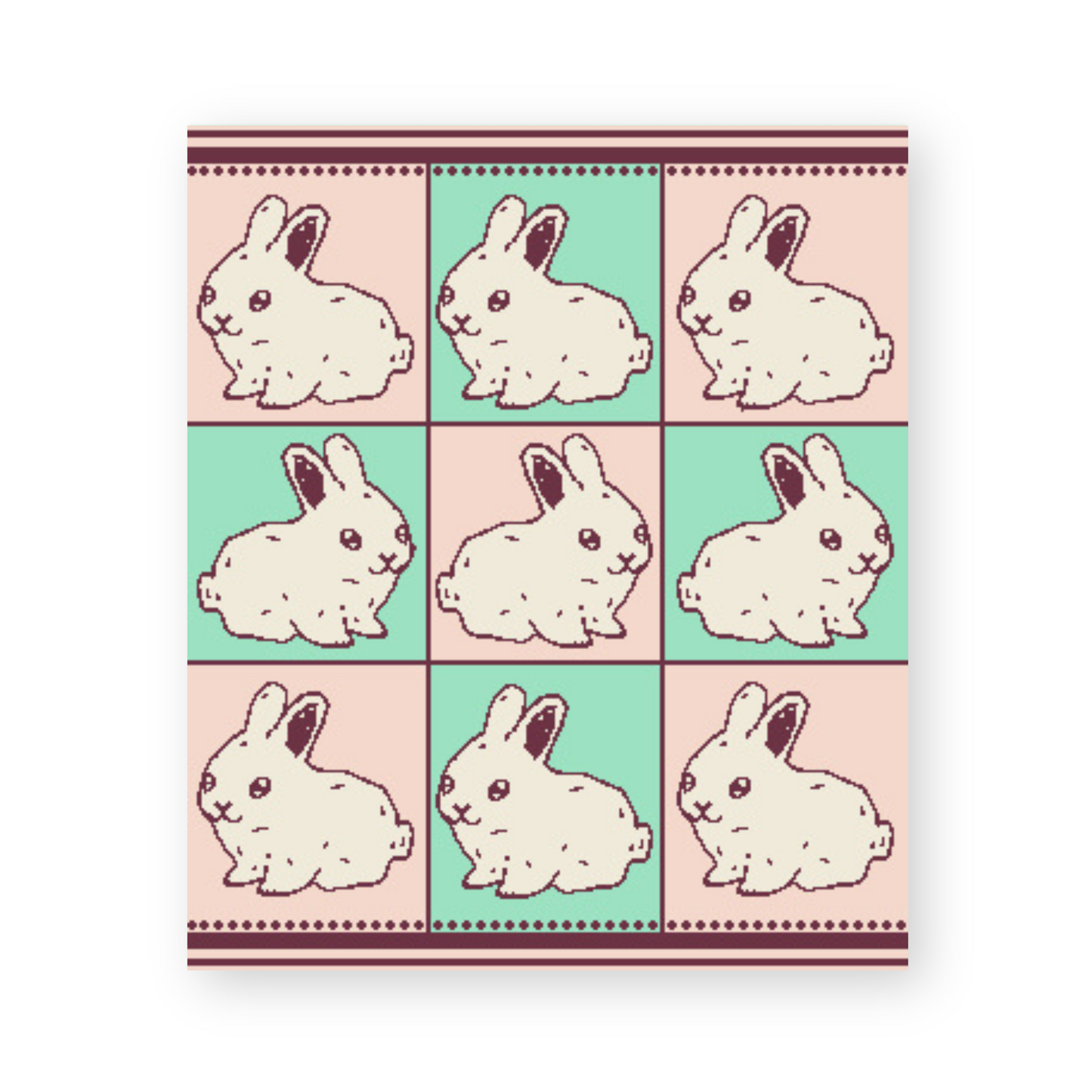 Bunny Business Mini Blanket